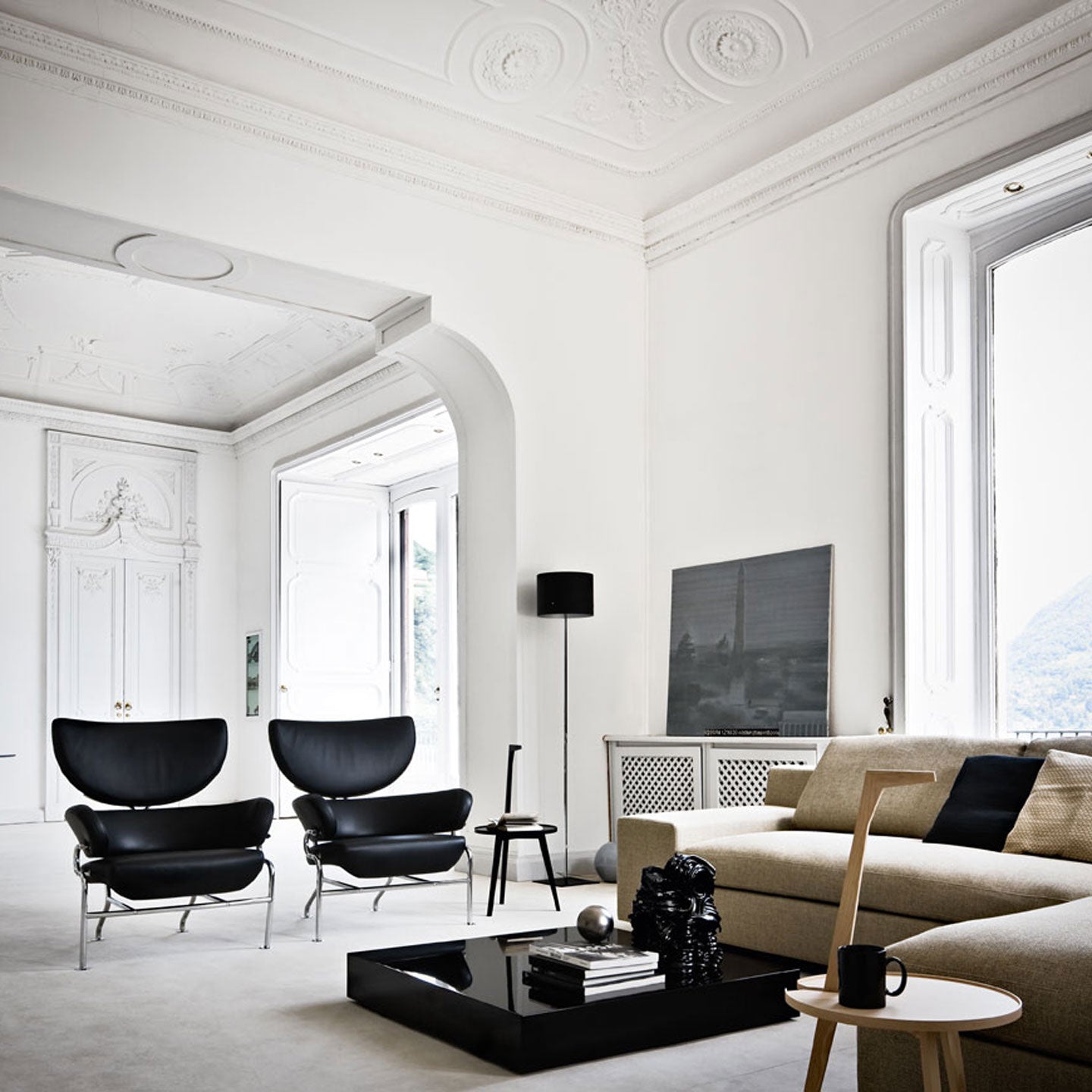 Tre Pezzi Armchair | Scozia 13X606 Graphite Leather