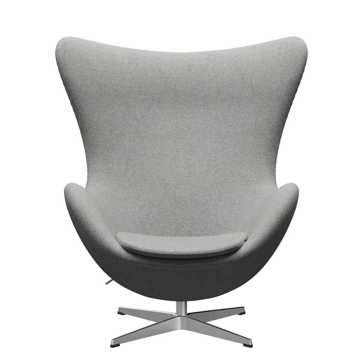 Egg Chair | Pale Grey Divina Melange 120 Seat and Back