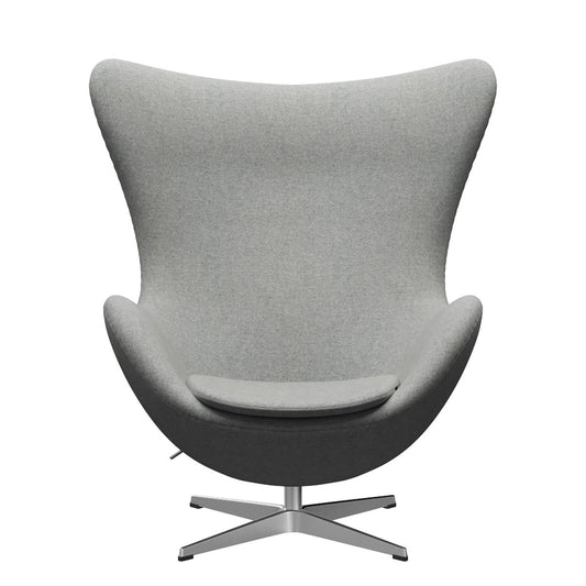 Egg Chair | Pale Grey Divina Melange 120 Seat and Back