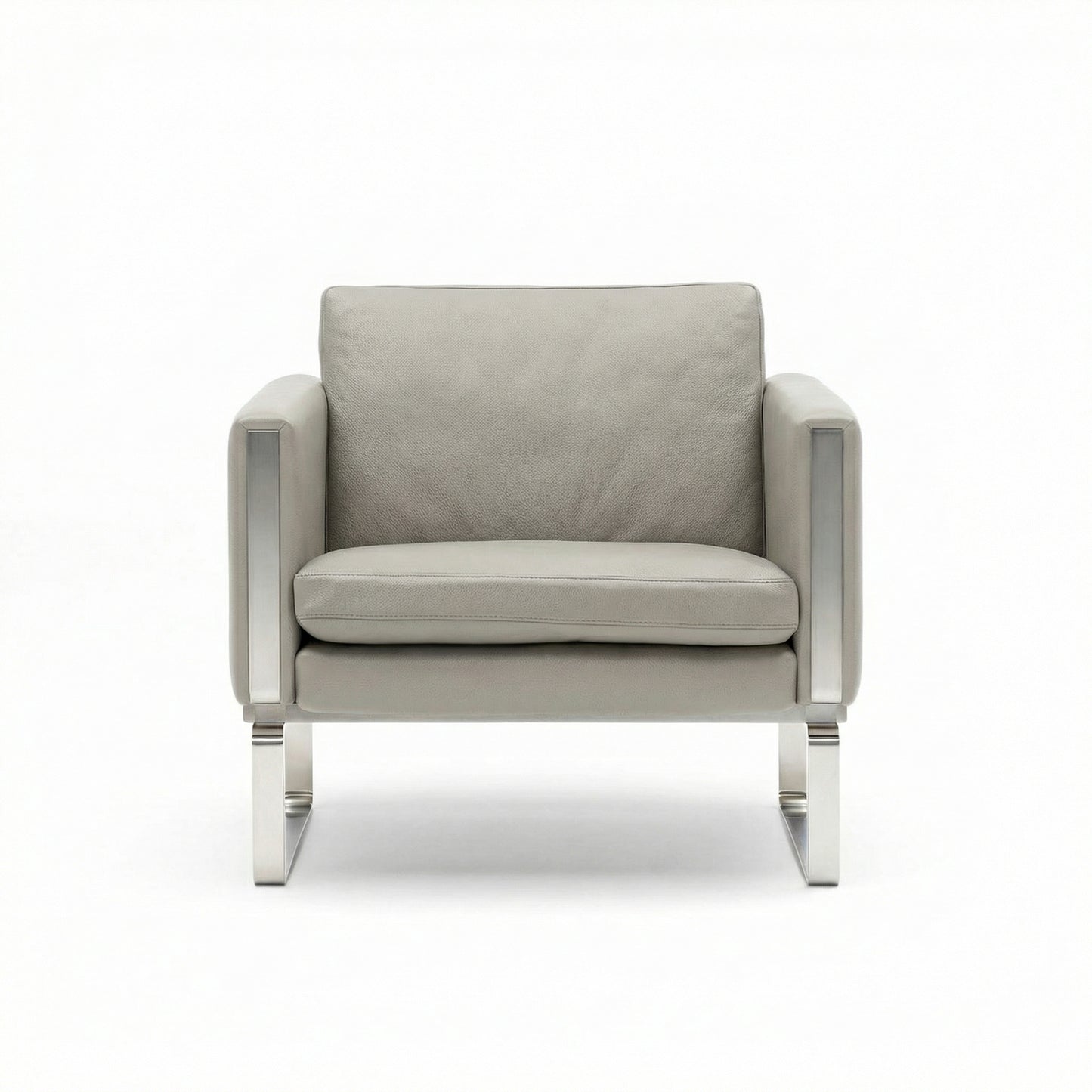 CH101 Armchair | Leather Thor 310 Pale Grey - Generated