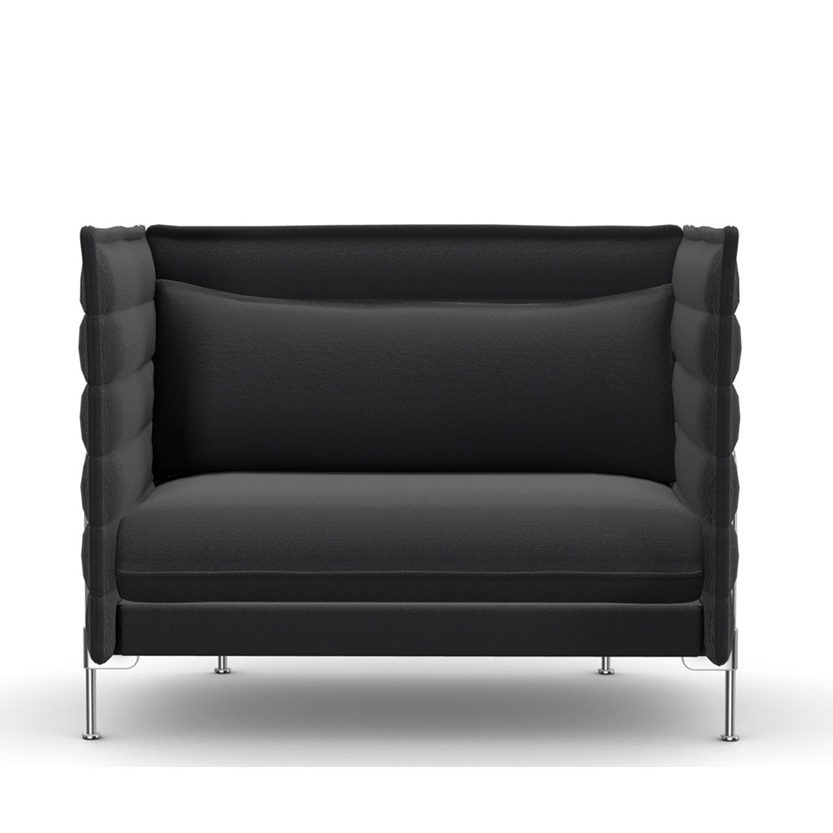Alcove Love Seat Sofa | Credo 06 Anthracite/Elephant Fabric