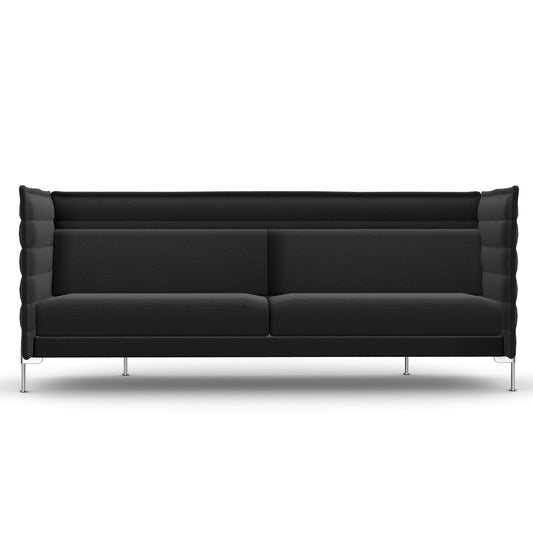 Alcove 3 Seat Sofa | Credo 07 Black/Anthracite Fabric