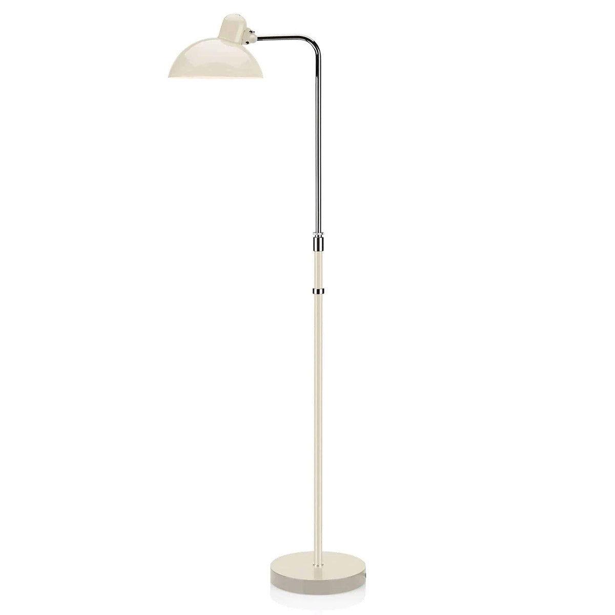 Kaiser Idell 6580 Floor Lamp | Gloss Ivory Shade and Base