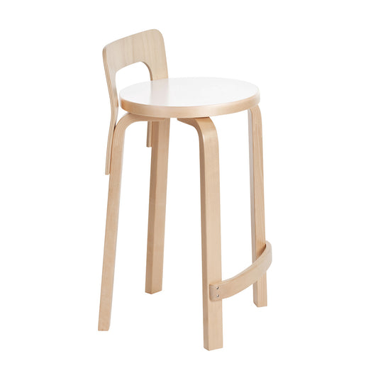 K65 Barstool | White Laminate Seat