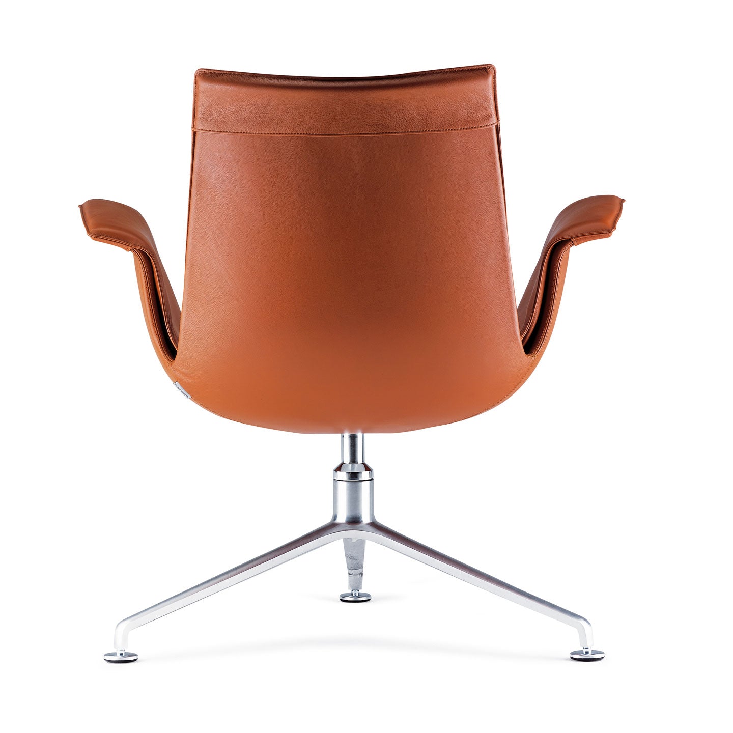 FK Lounge Bucket Chair | Cognac Ellen 1225 Leather Full Upholstery