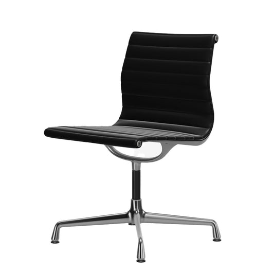 Aluminium Group EA 101 Chair | Black 66 Standard Leather