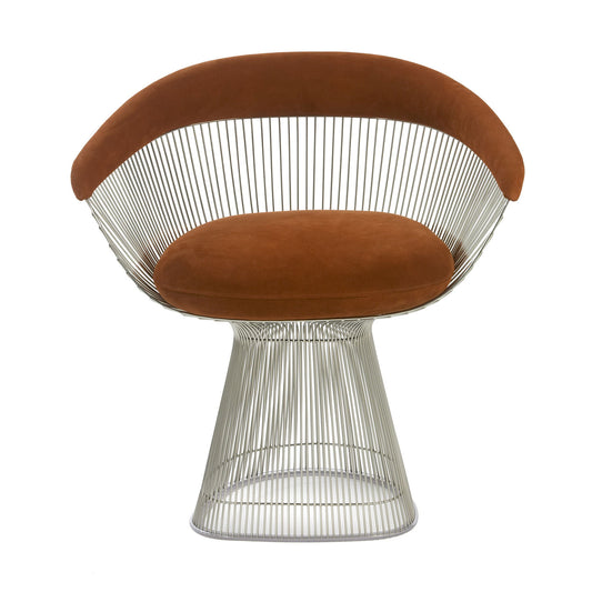 Platner Side Chair | Brick Circa Upholstered Seat