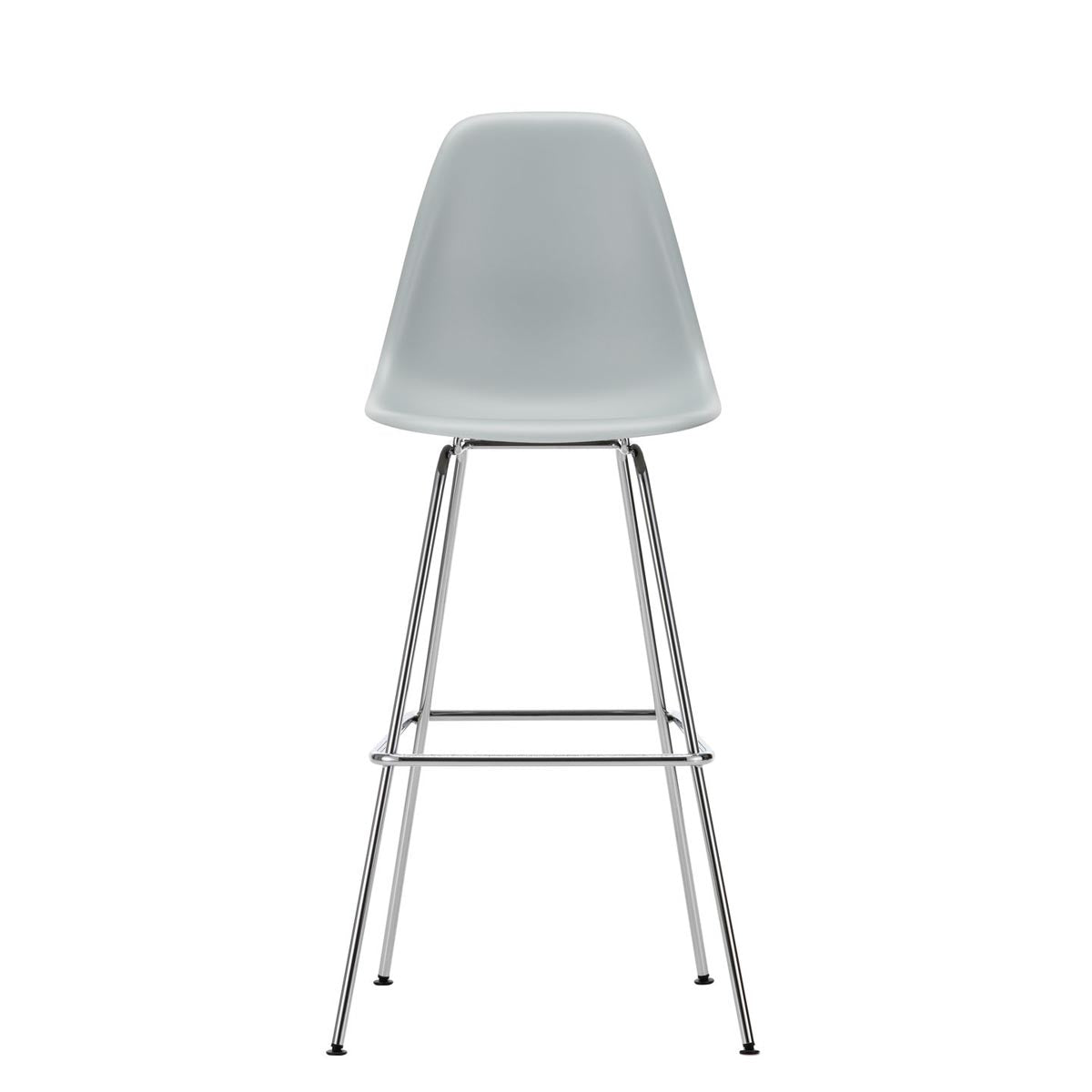 Eames Plastic Stool High | Polypropylene Seat Shell in Light Grey