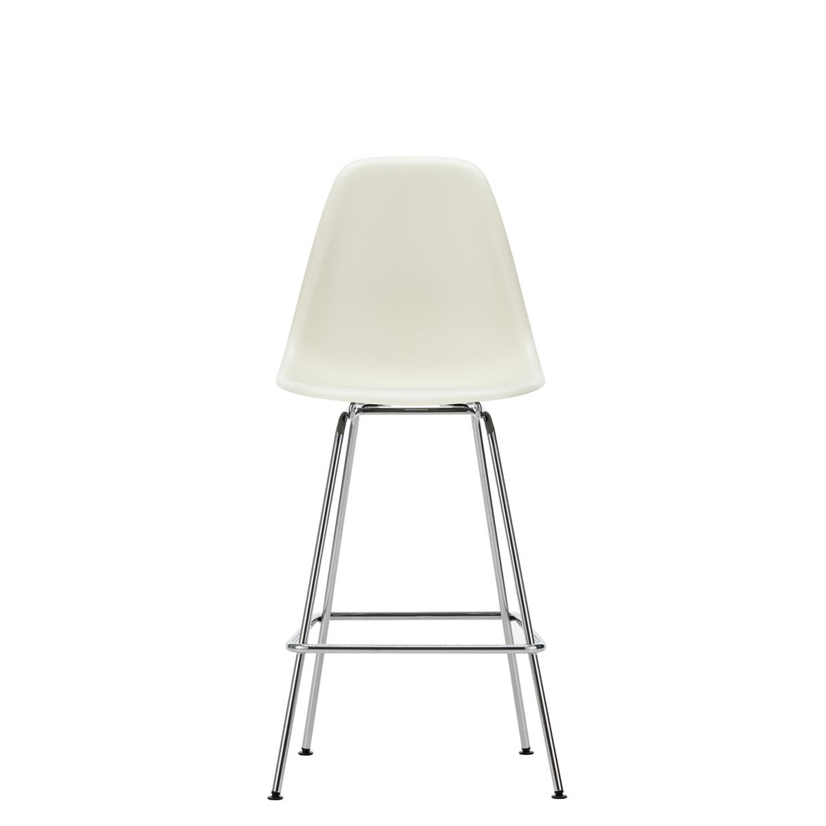 Eames Plastic Stool Medium | Polypropylene Seat Shell in Pebble Grey