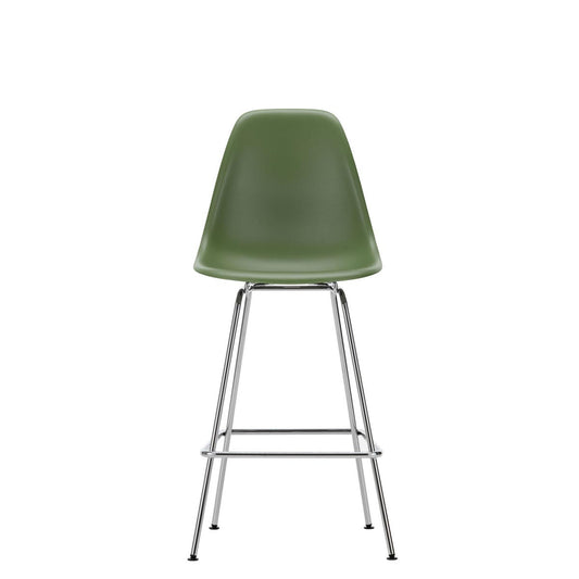 Eames Plastic Stool Medium | Polypropylene Seat Shell in Forest Green
