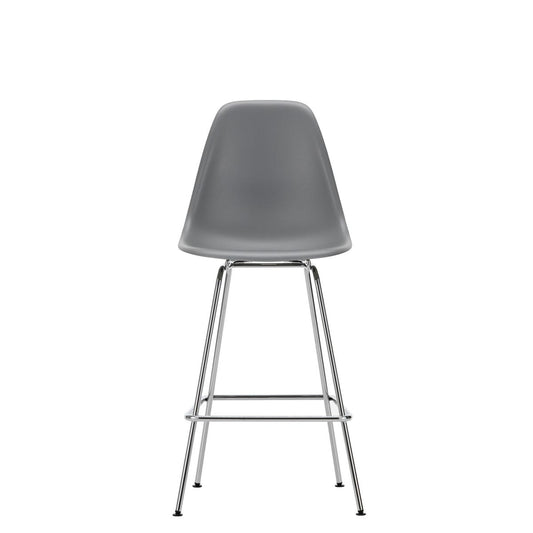 Eames Plastic Stool Medium | Polypropylene Seat Shell in Granite Grey