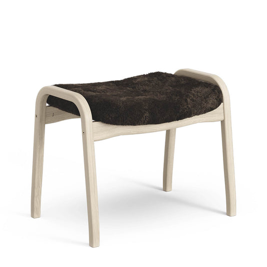 Lamino Footstool | Sheepskin Espresso