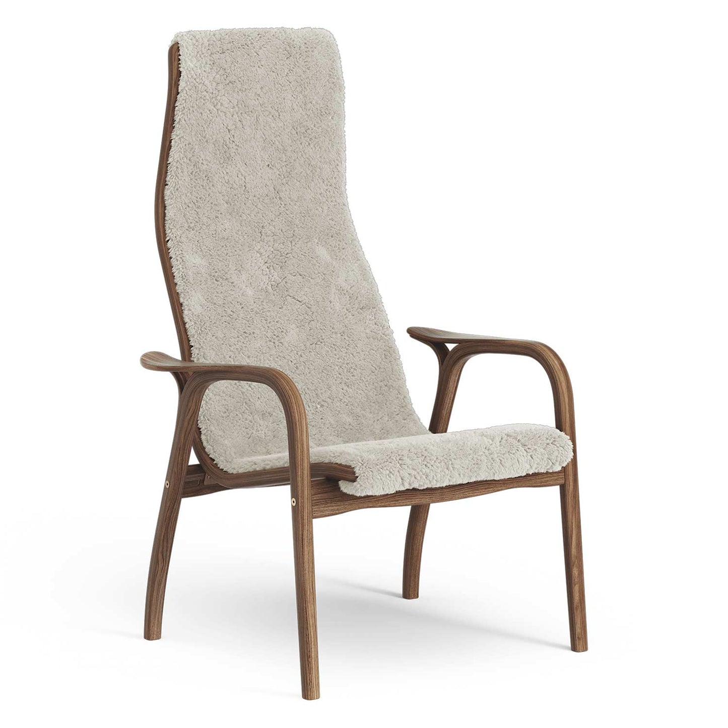 Lamino High Back Chair | Sheepskin Moonlight