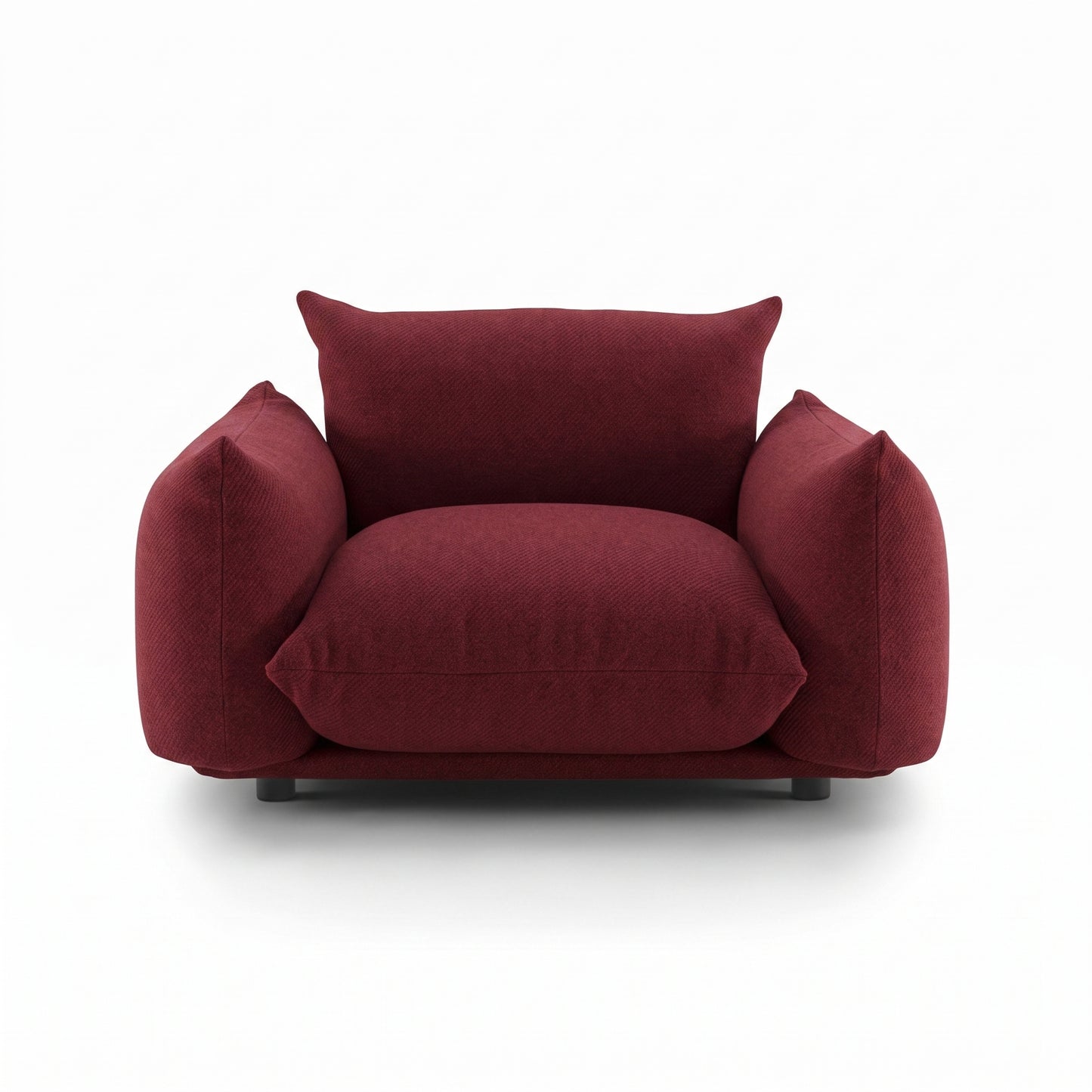 Marenco 2018 Sofa 1 Seat | Deep Red Lama 804 Fabric - Generated