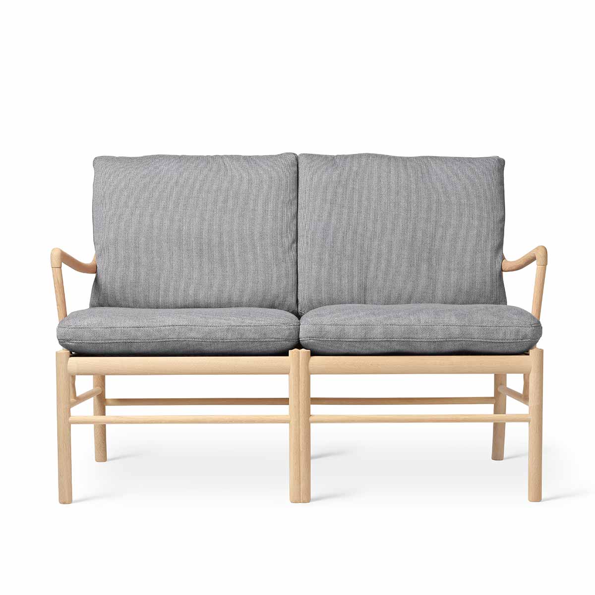 OW149-2 Colonial Sofa | Silver Grey 108 Re-Wool Fabric