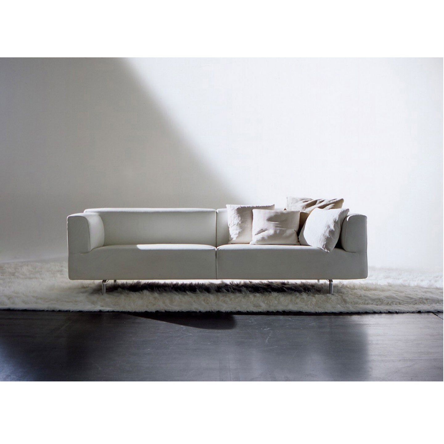 Met Sofa 220cm | Perbacco 13E436 White Fabric