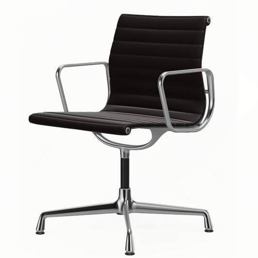 Aluminium Group EA 103 Chair | Premium Leather Chocolate 68