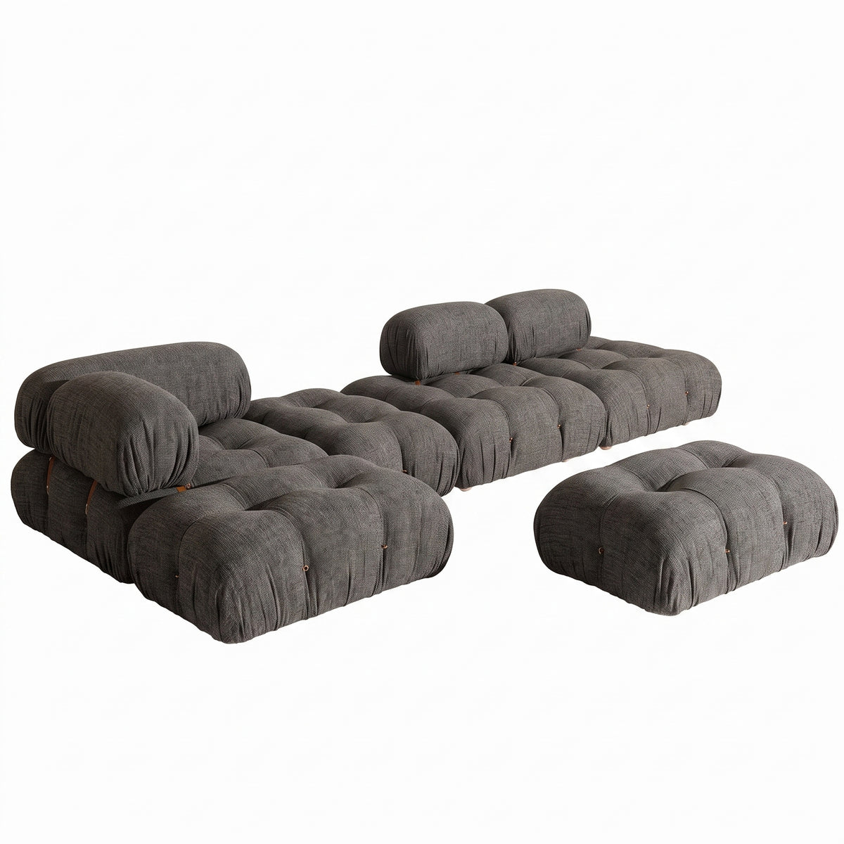 Camaleonda Modular Sofa | Stone Bormio Fabric Upholstery - Generated