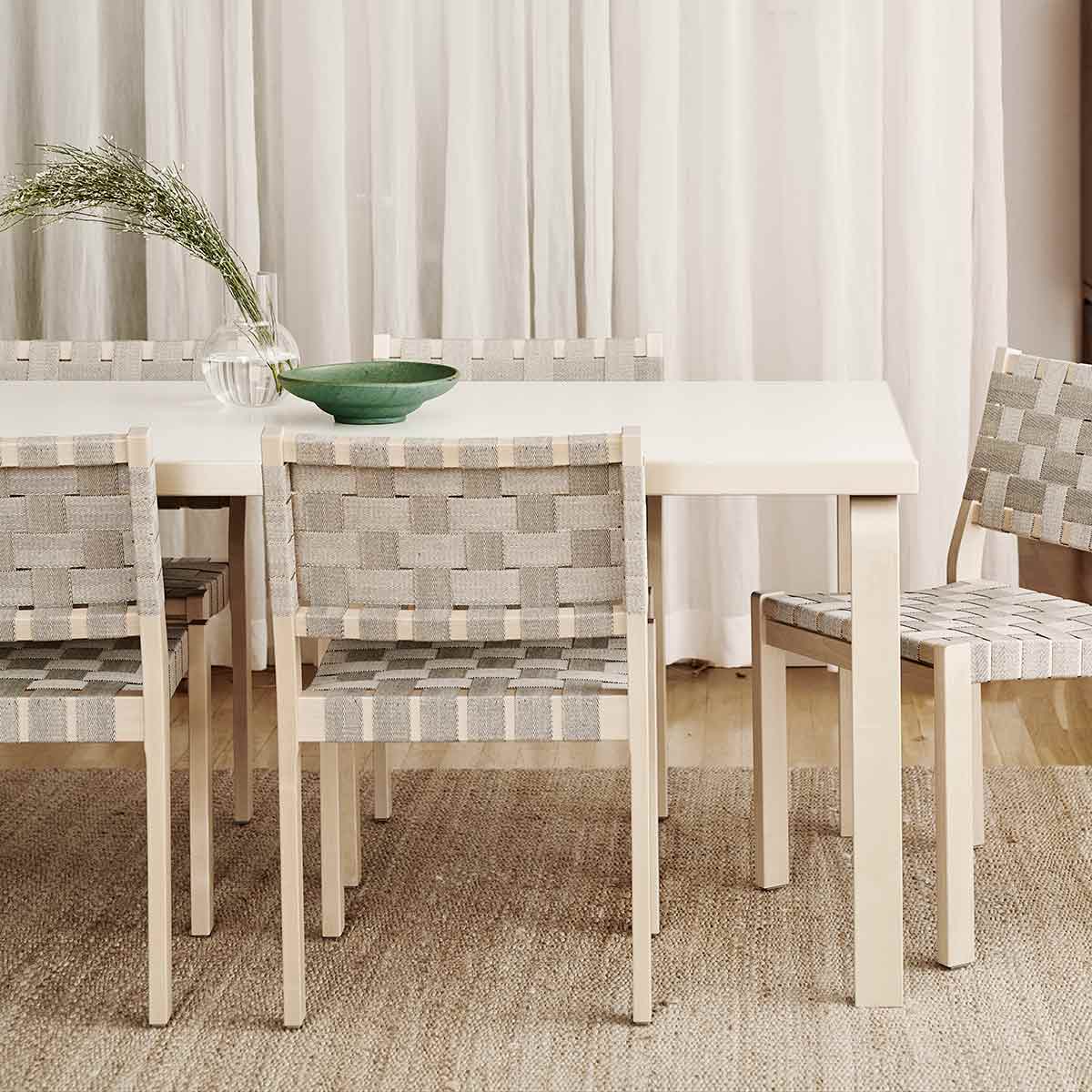 83 Aalto Table Rectangular | White Laminate Top