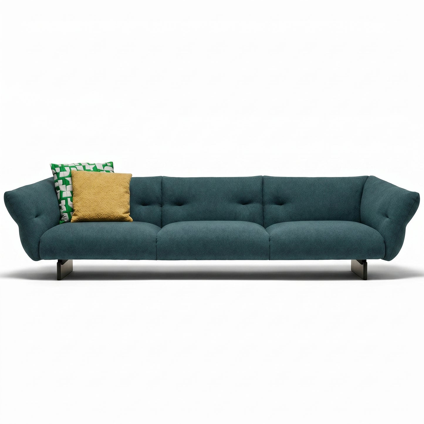 Moncloud Linear Sofa 315cm | Lincoln 13L584 Olive - Generated