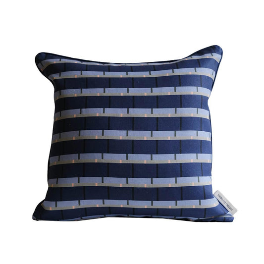 Vibrant 01 Linen Cushion 45x45cm | Blue Linen