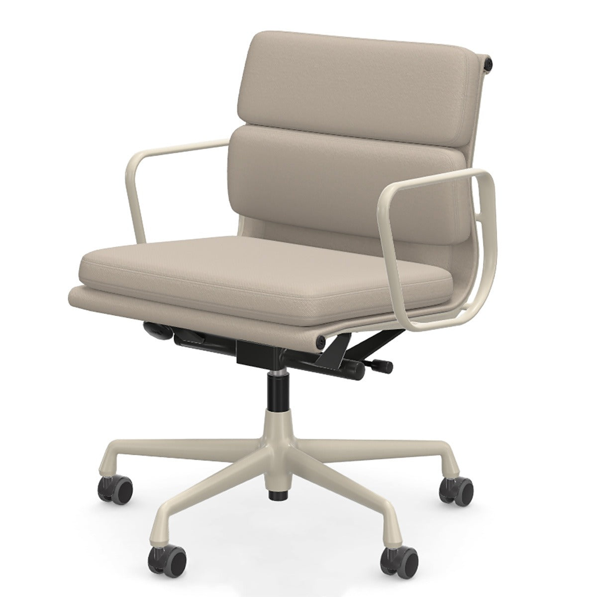 Soft Pad EA 217 Chair | Track 02 Grey Cream Fabric