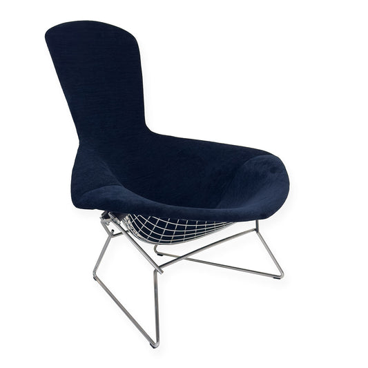 Bertoia Bird Armchair | Dark Blue Hyle Fabric Upholstery