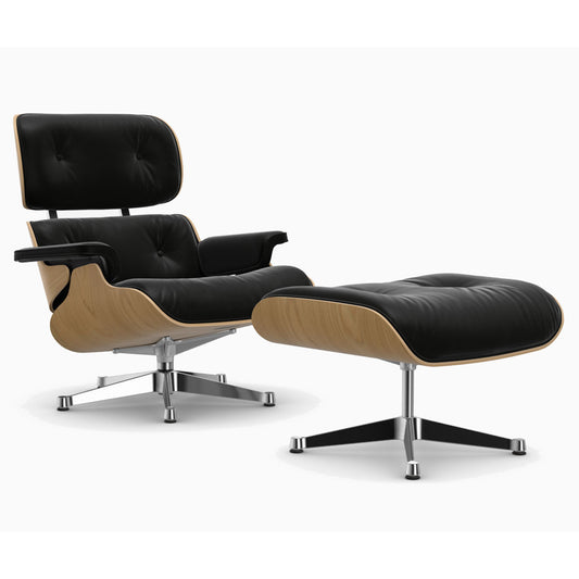 Eames Lounge Chair & Ottoman | Nero Premium F Leather Chestnut Shell