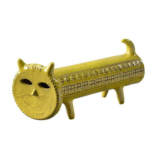 Cat Shaped Figurine | Yellow