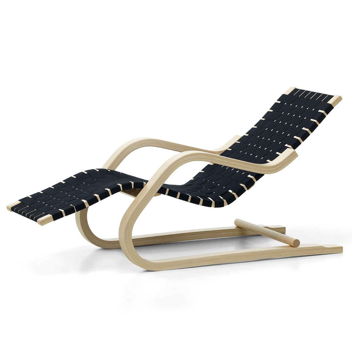 43 Lounge Chair | Black Blue Webbing