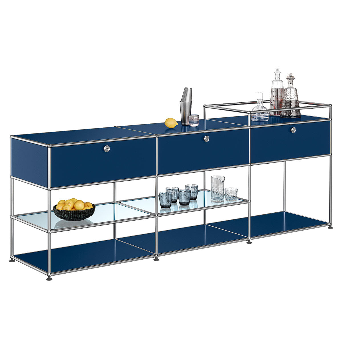 USM Haller Wide Sideboard LB19 | Steel Blue