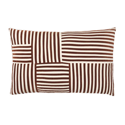 Ines Cushion | Sierra and Dusty White