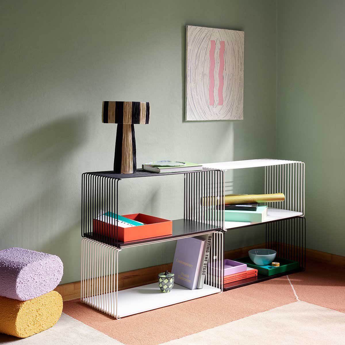 Panton Wire Inlay Shelf | Black