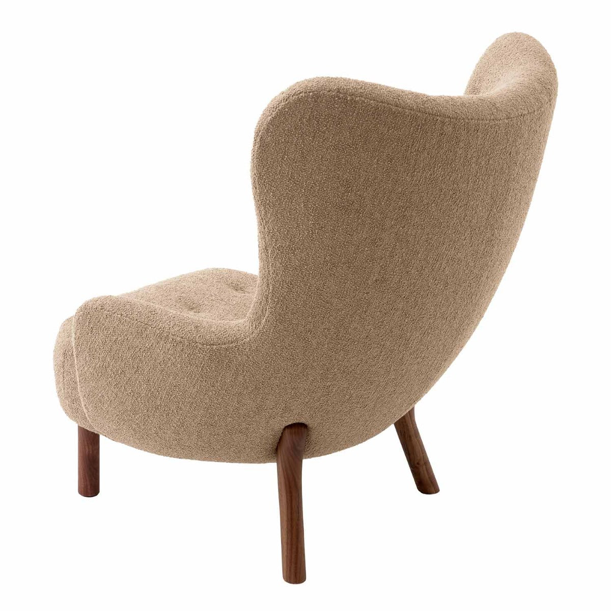 Petra VB3 Lounge Chair | Hazlenut Barnum 04 Fabric Upholstery