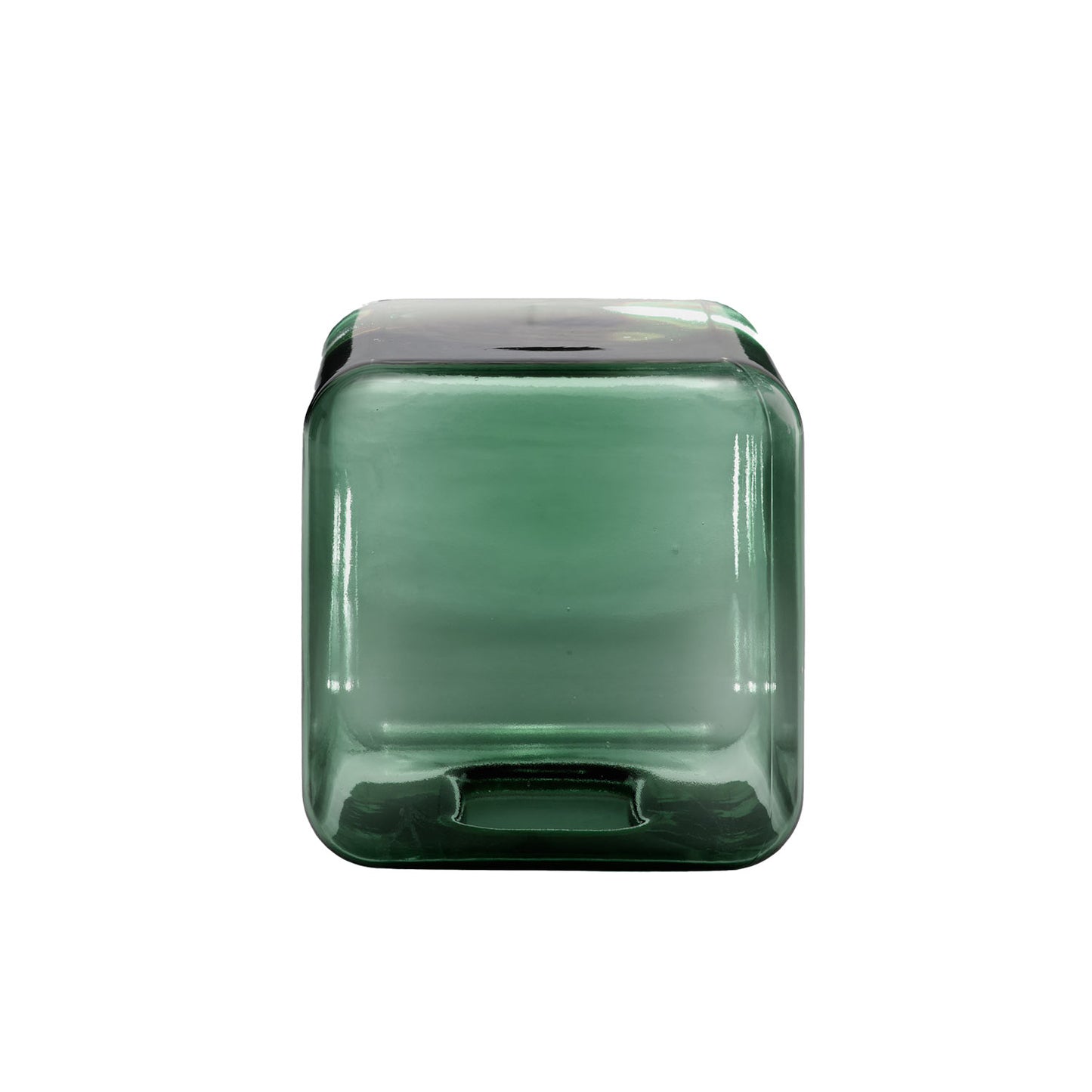 Lokum Coffee Table | Petrol Green Blown Glass VT25 Low Rectangle