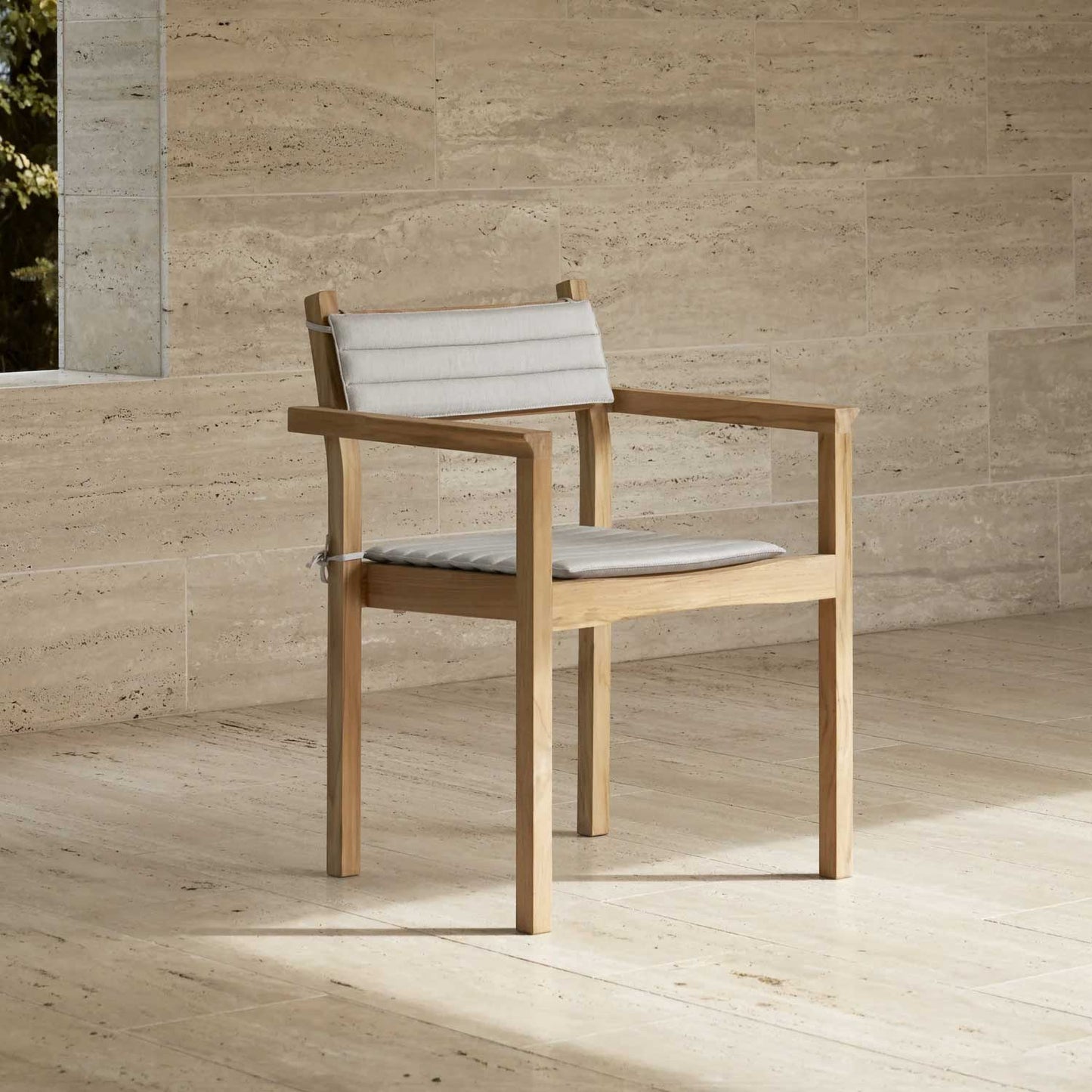 AH502 Outdoor Dining Armchair | Untreated Teak