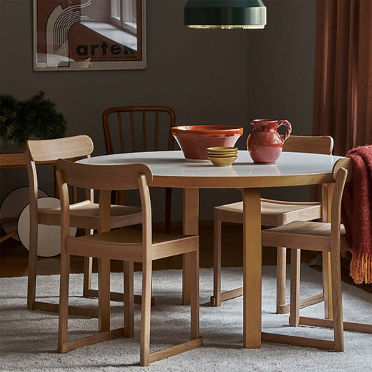 91 Aalto Table Round | White Laminate Top