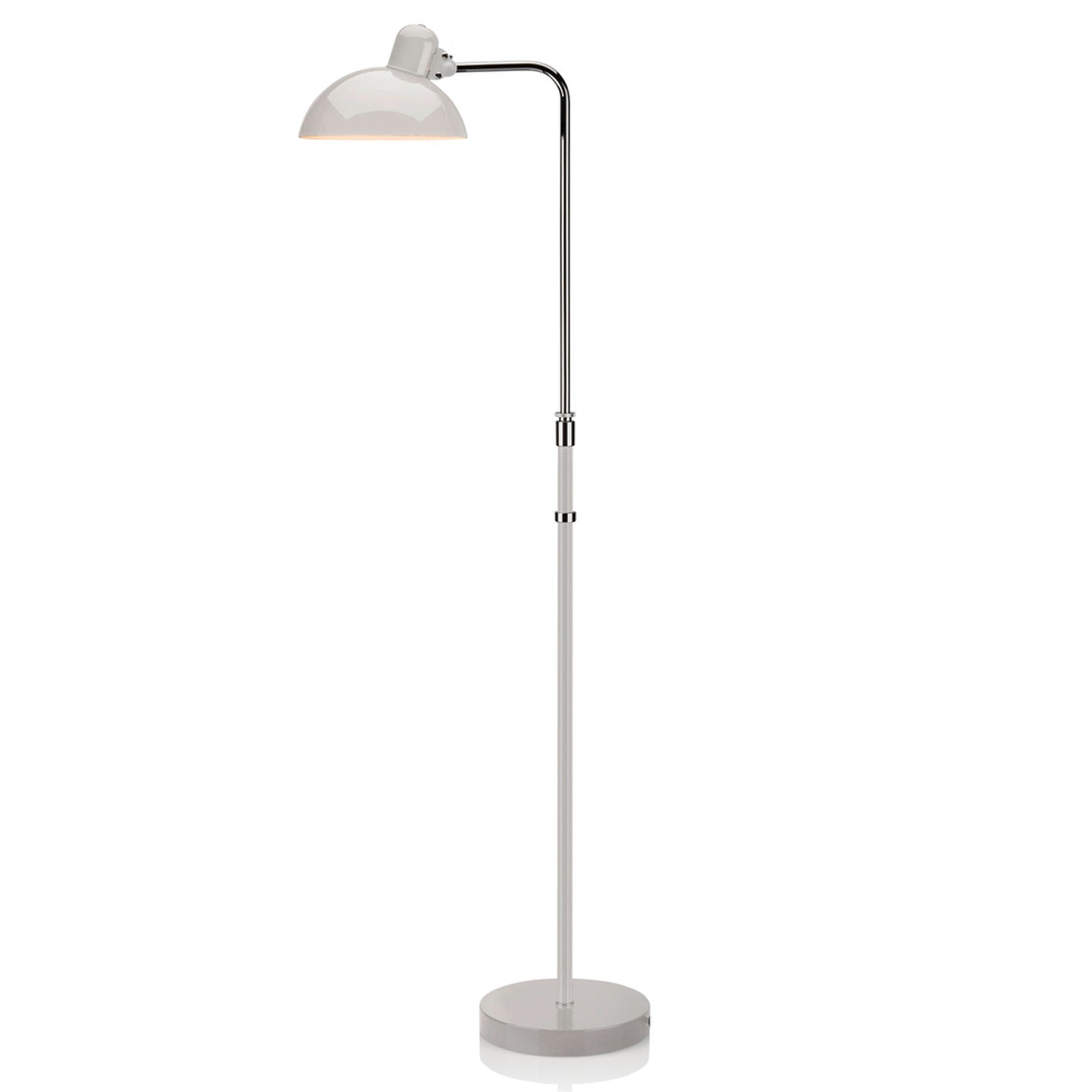 Kaiser Idell 6580 Floor Lamp | Gloss White Shade and Base