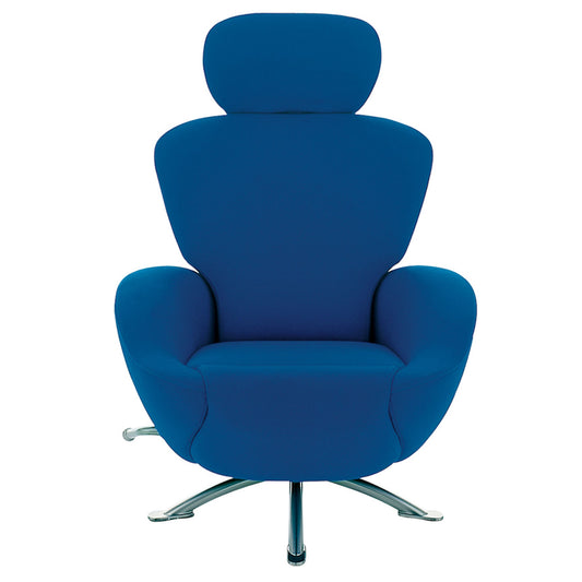 Dodo Reclining Armchair | Graphite Leather Upholstery