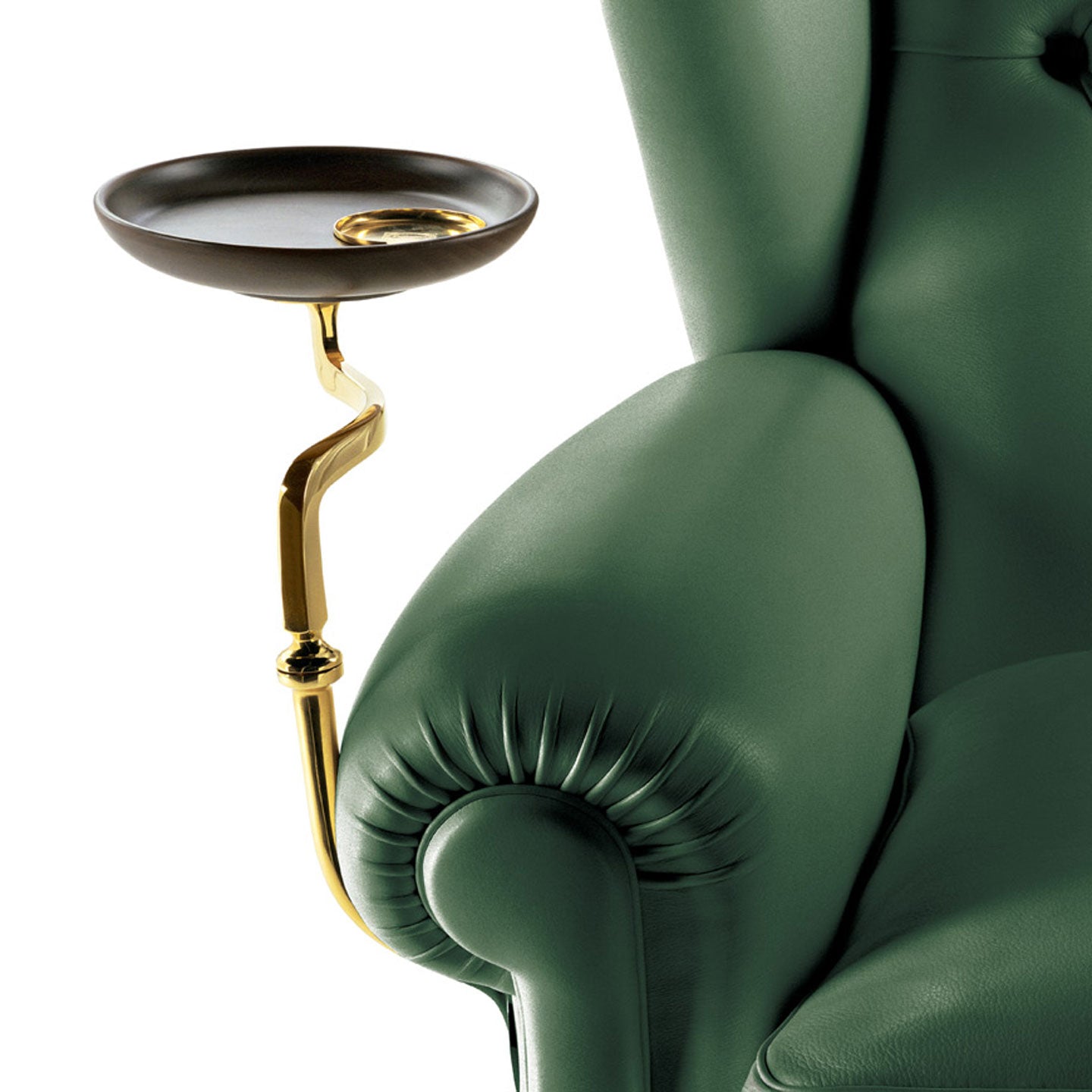 1919 Wingchair with Plate | Leather 01 Ivory
