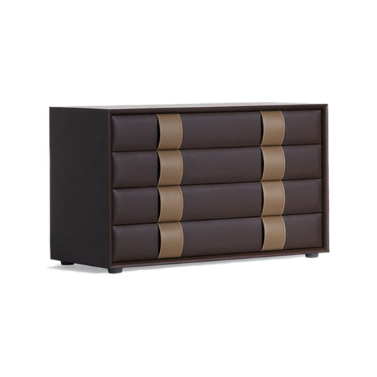 Obi 4 Drawer Chest | Dark Brown Walnut Carcass