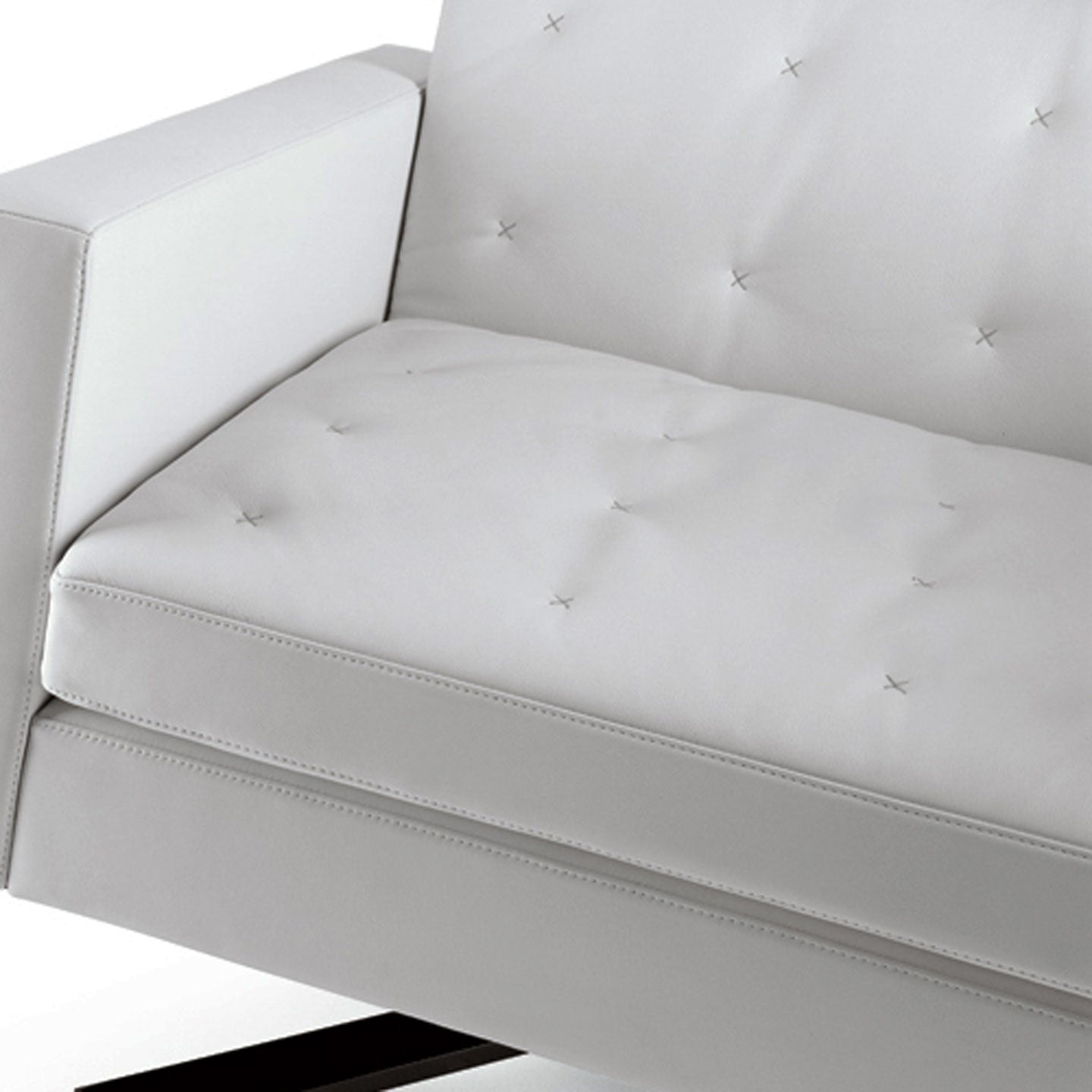 Kennedee Swivel Armchair | Leather 01 Avorio Ivory Upholstery