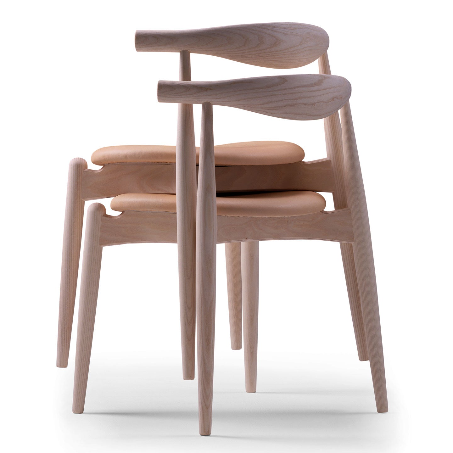 CH20 Elbow Chair | Seat in Loke Leather 7748 Tan