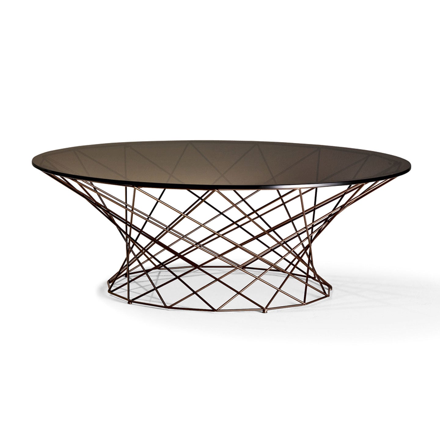 Oota Coffee Table | Brown Hued Glass Top