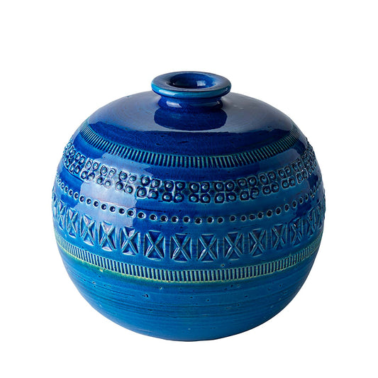 Ball-Shaped Vase | Blue