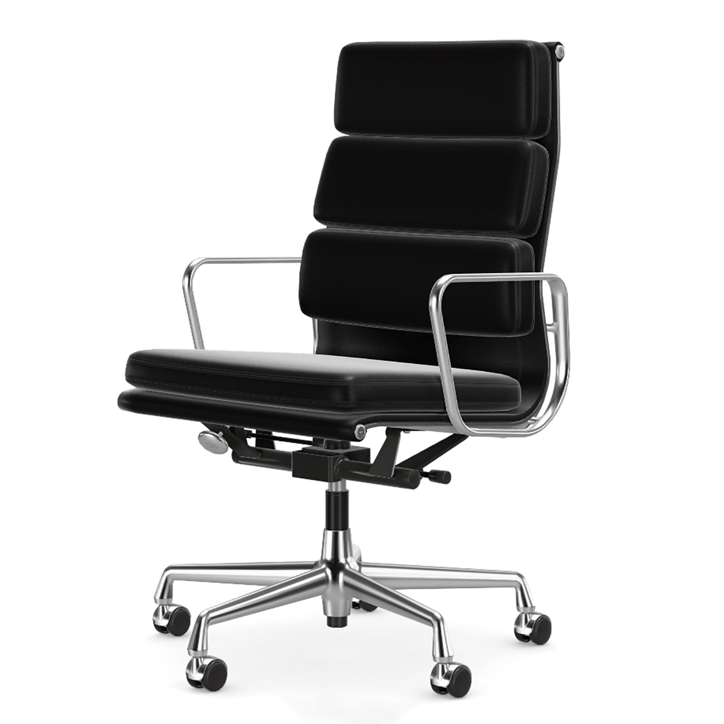 Soft Pad EA 219 High Back Chair | Leather Nero 66 and Plano Nero 66