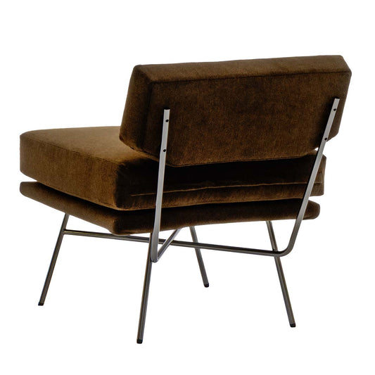 Elettra Armchair | Bronze Ghibli Upholstery
