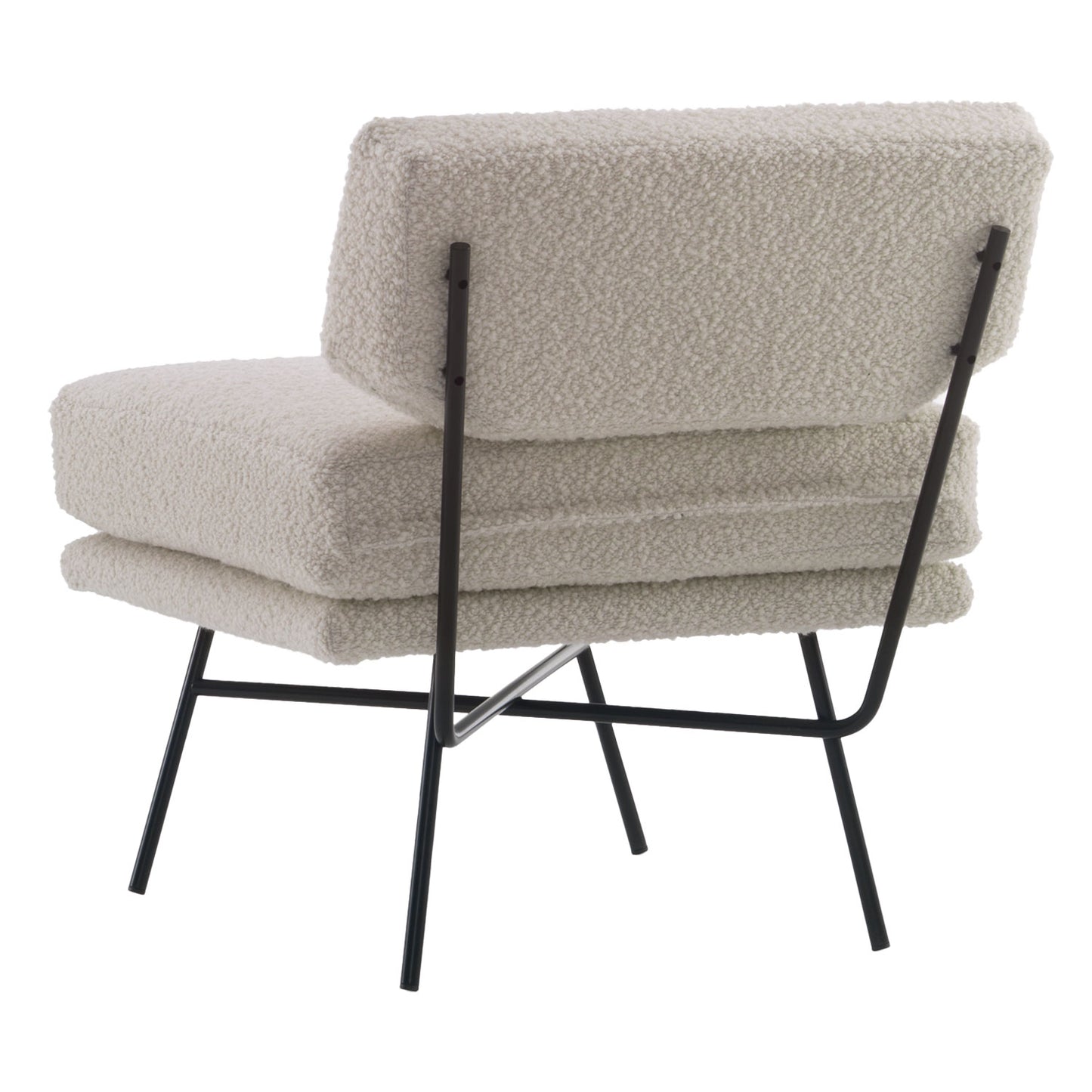 Elettra Armchair | Cream Orbaco Fabric Upholstery