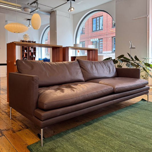 Ex Display William Large 2 Seat Sofa | Dark Brown 0479 Extra Leather