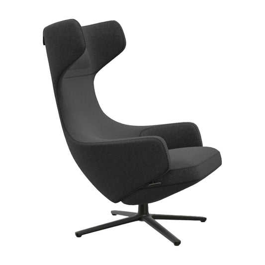 Grand Repos Lounge Chair | Cosy 10 Classic Grey Wool Upholstery